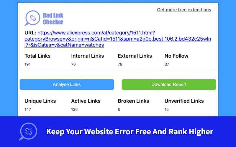 Check My Links Chrome Extension Chrome SEO Extension