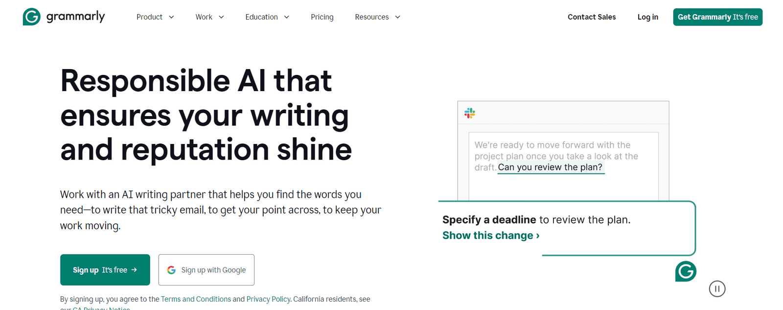 Grammarly Chrome SEO Extension