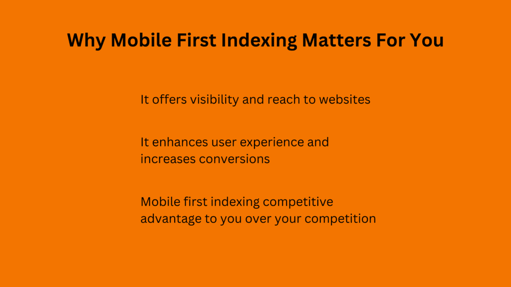 mobile first indexing